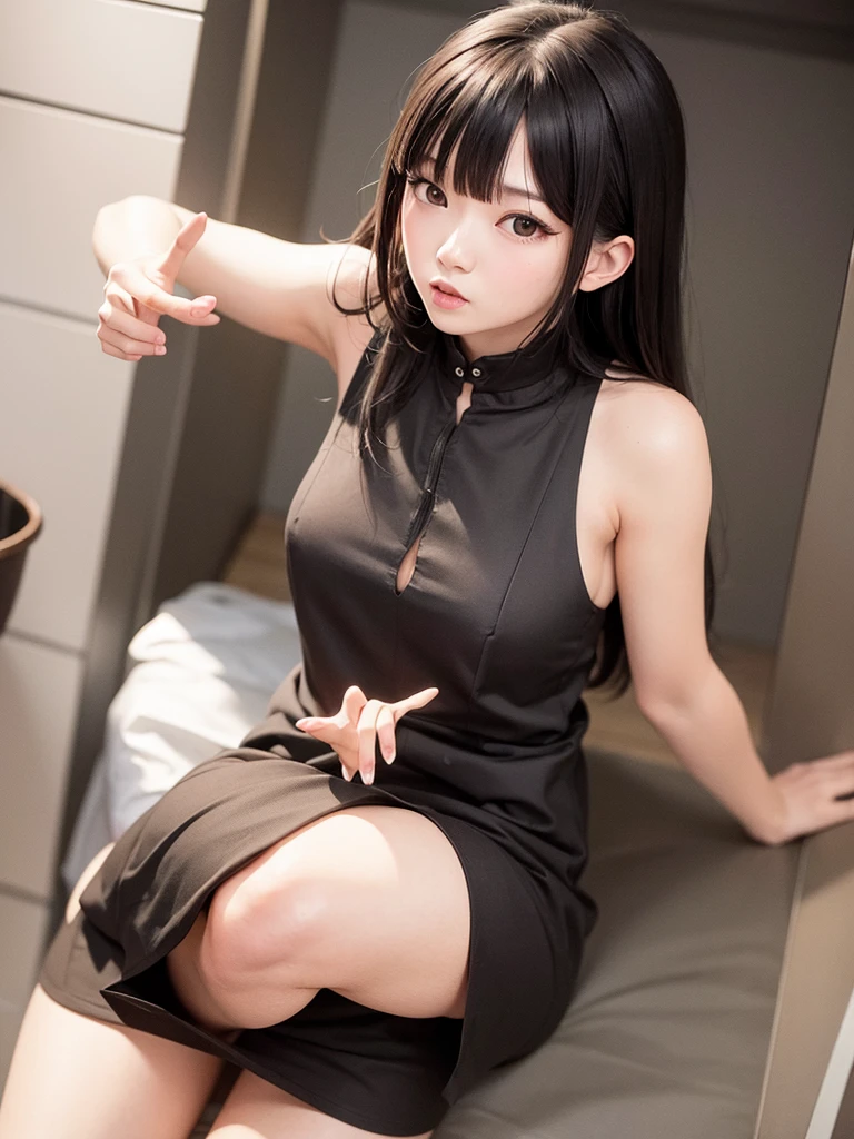 Wang Bang black dress