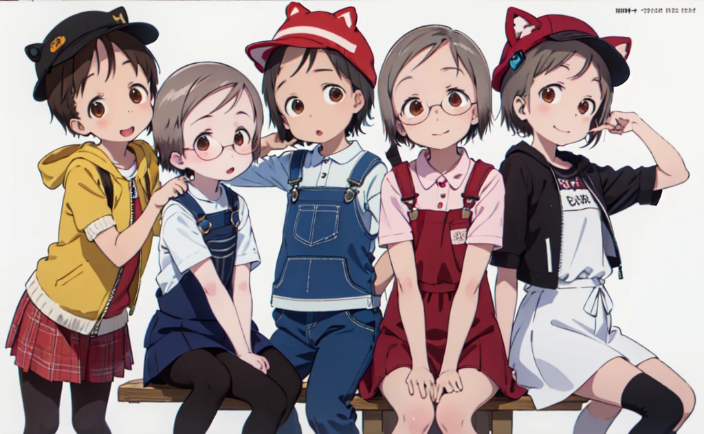 masterpiece,high quality,
4 people,
Ad Base,4 people,
(Imatsuri:1.2),hat,fake animal ears,Long sleeve,dress,Contorting the mouth,PAW Pose,
ADDCOL,4 people,
(Imiu:1.2),Jacket,skirt,Expressionless,Tilt your head,
ADDCOL,4 people,
(Belief:1.2),white dress,Short sleeve,Put your arms behind your back,light smile,Sit Open your legs ADDCOL,4 people,
(Imuchika:1.2),smile,Overalls,Short sleeve,Double V,