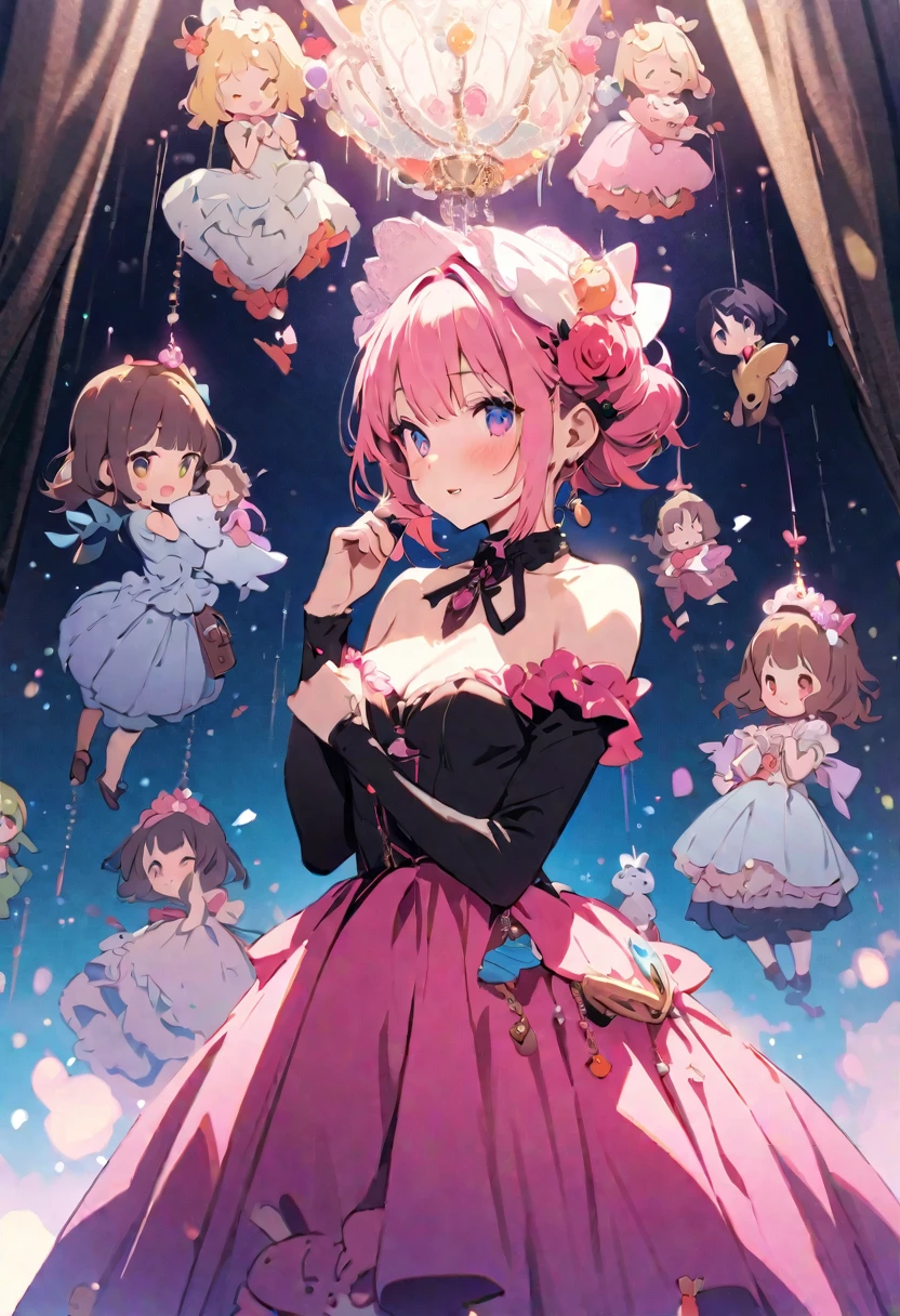masterpiece, Highest quality, Illustration of the novel, High resolution, 18+ Adult content, Sensual, Intimate, Emotional, Passionate, romantic, sweet, Adorable, Innocent, Pure, Charmな, Charmな, Charm, mysterious, Charmな, Charmな, Immersive, Charmな, dream-like, Surreal, Imaginative, Whimsical, Artistic, Avant-garde, timeless, elegant, Sophisticated, chic, Sophisticated, personality, original, ((Cute &#39;s mimic chest:1.3))、smile