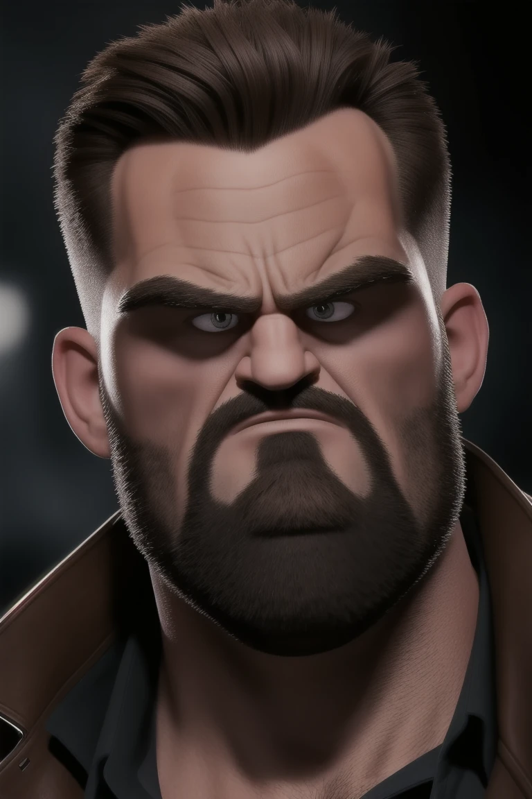 smol_face，A highly detailed, photorealistic portrait of an angry, upset male face with strong features, scowling expression, (gigachad:1.2), high resolution, 8k, (best quality:1.2), (realistic:1.2), (ultra-detailed:1.2), sharp focus, cinematic lighting, chiseled jawline, piercing eyes, prominent nose, full lips, rugged skin texture, moody color grading, dramatic shadows, powerful presence