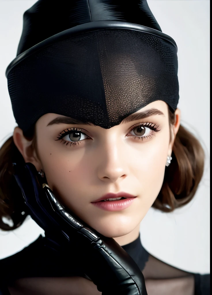 Close-up of a woman in a black dress and gloves, Gloves and jewelry. motion, Black gloves, Emma Watson(Catwoman), chaumet, chaumet style, Hand Jewelry Model Photos, ブラックキャナリー役のEmma Watson, Emma Watson(『Victorian Secrets』), Jessica Alba Women, ドリアダ役のEmma Watson, Emma Watson(cosmopolitan), Emma Watsonがグッチのモデルに
