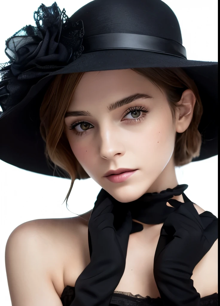 Close-up of a woman in a black dress and gloves, Gloves and jewelry. motion, Black gloves, Emma Watson(Catwoman), chaumet, chaumet style, Hand Jewelry Model Photos, ブラックキャナリー役のEmma Watson, Emma Watson(『Victorian Secrets』), Jessica Alba Women, ドリアダ役のEmma Watson, Emma Watson(cosmopolitan), Emma Watsonがグッチのモデルに