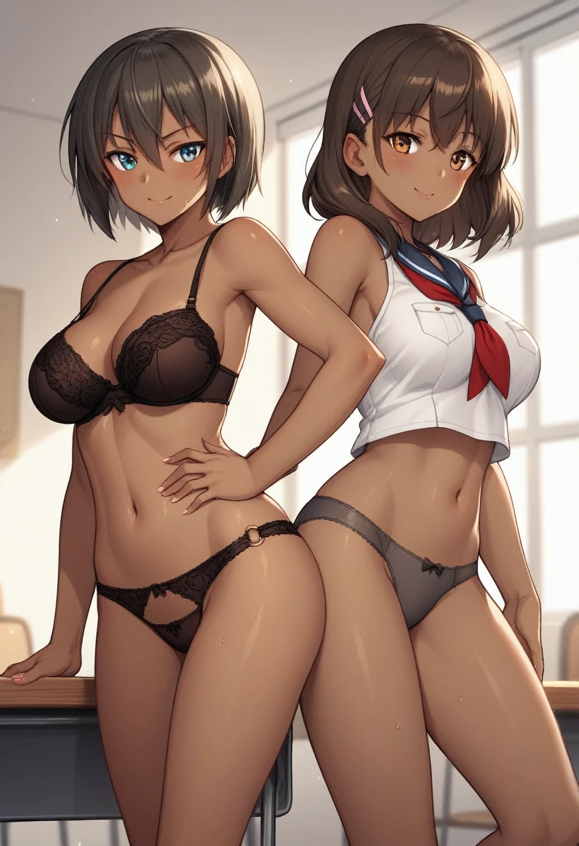 (((dark tan skin)))
dark-skinned female, tanned　Dark brown skin　　Strike Witches　Kaneshiya Shitara　Top is military uniform　Dark brown skin　Dark brown skin　Dark brown skin　Dark brown skin　　Bottom Panties only　Bottom Panties　　　Fullback panties　Junior Bra　Shyness　Grey panties　　Medium Hair　　Love Juice　classroom　　　women only　メンバーAll of them have dark brown skin.　　　All of them have dark brown skin.　All of them have dark brown skin. 死の恐怖　2girls　Popular on pixiv　Popular on Fantia