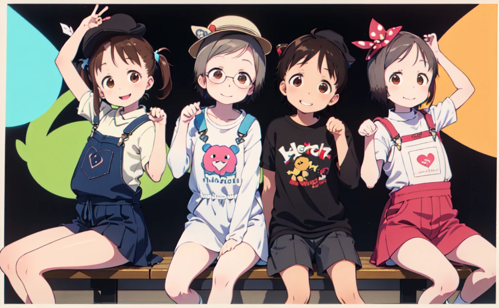 masterpiece,high quality,
4 people,
Ad Base,4 people,
(Imatsuri:1.2),hat,fake animal ears,Long sleeve,dress,Contorting the mouth,PAW Pose,
ADDCOL,4 people,
(Imiu:1.2),Jacket,skirt,Expressionless,Tilt your head,
ADDCOL,4 people,
(Belief:1.2),white dress,Short sleeve,Put your arms behind your back,light smile,Sit Open your legs ADDCOL,4 people,
(Imuchika:1.2),smile,Overalls,Short sleeve,Double V,