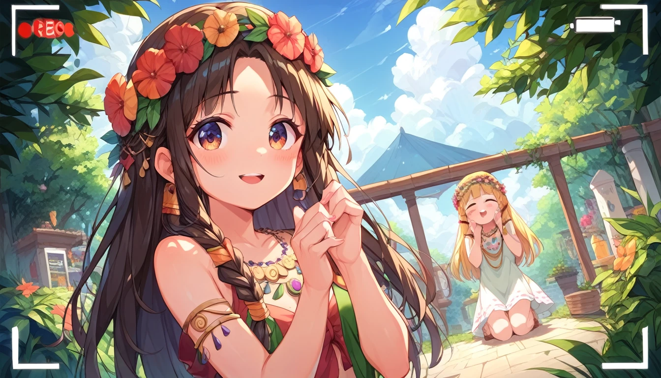 ((multiple girls:1.3)), ((moe style:1.3)), ((hippie:1.3)), ((recording studio:1.3)), ((centerfold:1.3)), ((extremely feminine:1.3)), perfect hands, ((perfect face)), ((extremely cute:1.3)), ((masterpiece)), ((8k)), ((best quality)), ((beautiful)), ((extremely detailed:1.3)) , ((absurdres)), AddXL, ((score_9:1.3)), ((score_8_up:1.3)), ((score_7_up:1.3)),