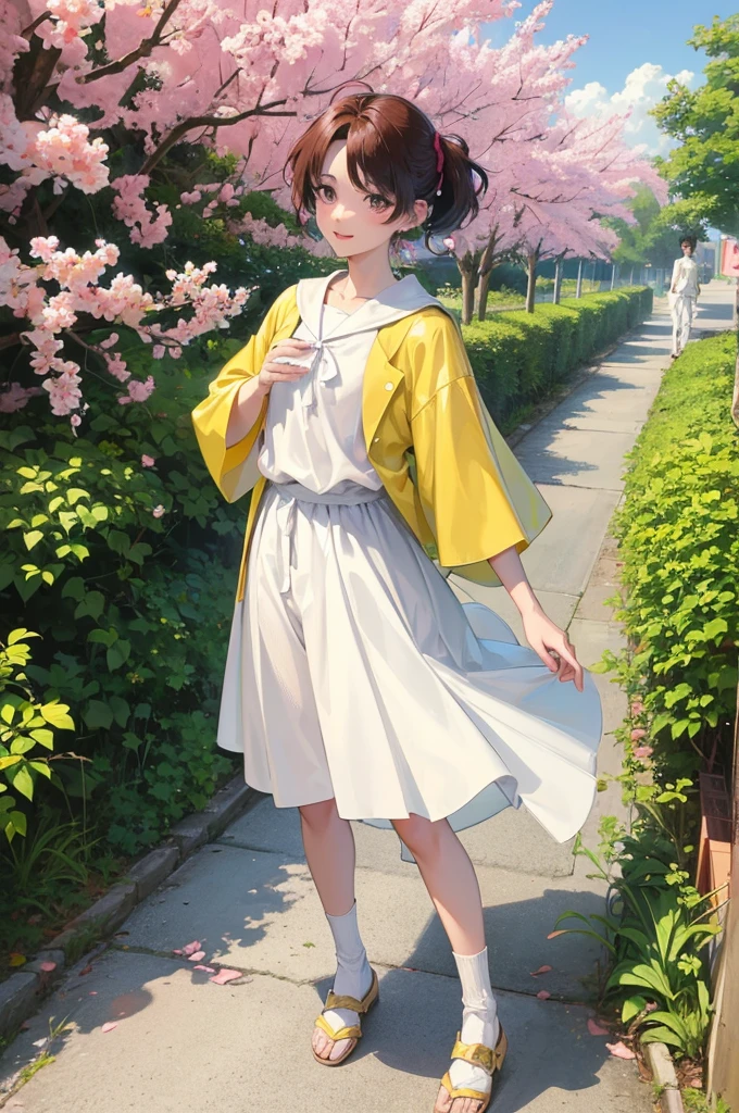 Absurdres masterpiece HDR high quality picture of a character from Hana yori dango anime, 1 boy , character is with detailed face, simple hair design , happy face, different clothes , ((short hair style:1 )) , anime eyes, light skin , 

Wearing random outfit from anime, detailed outfit, nice background, masterpiece scenery