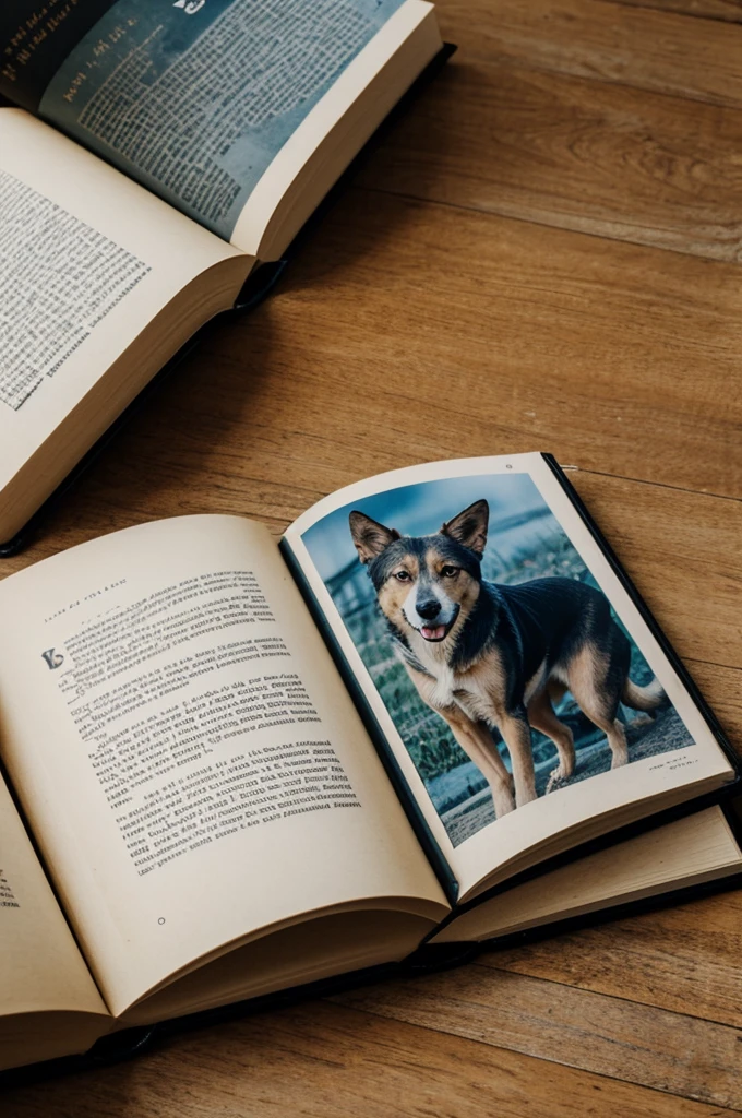 Book with a cover image of a stray dog