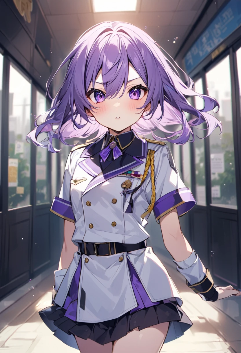 Keito。Purple Eyes。uniform
