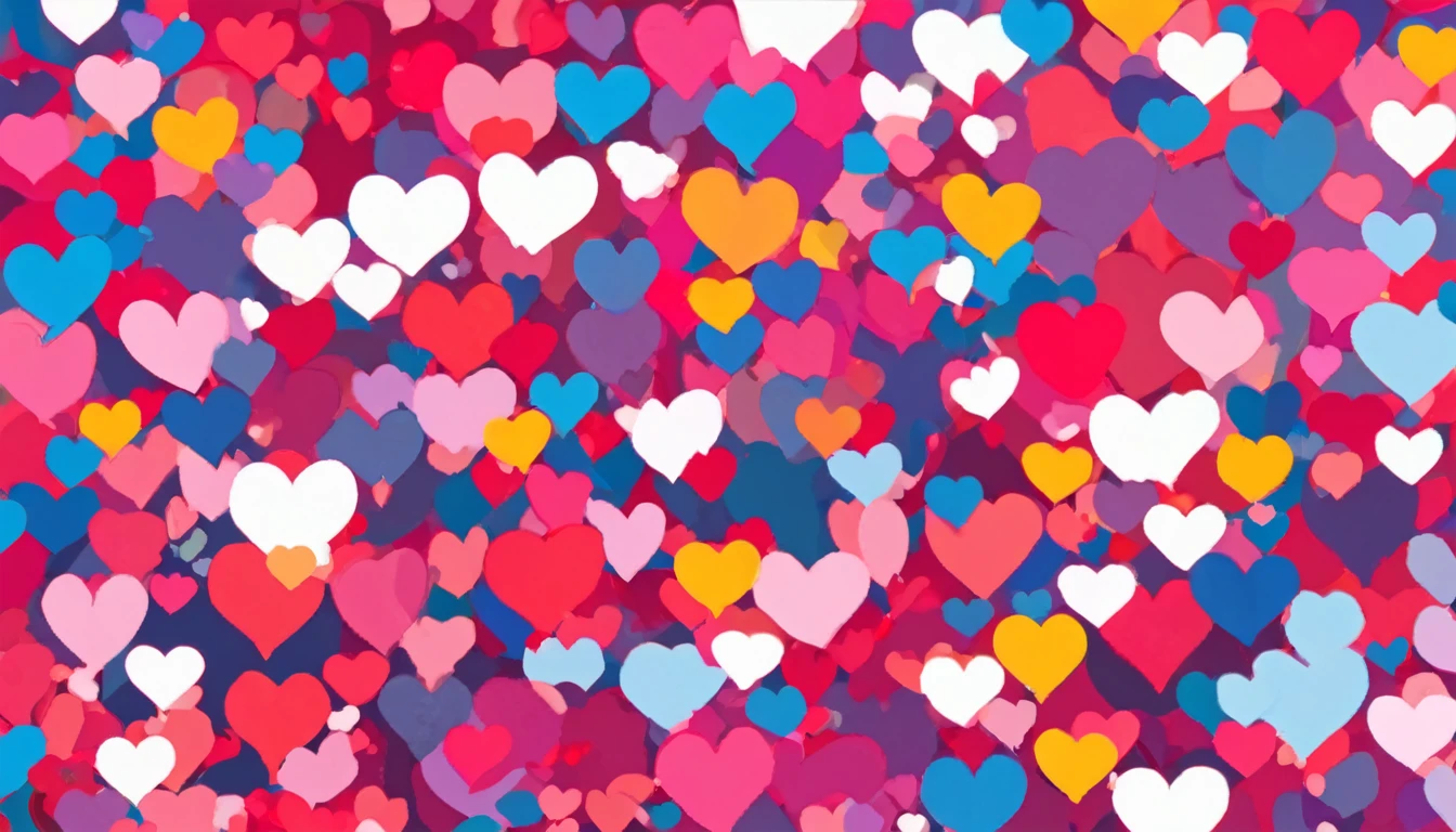 A few heart shapes