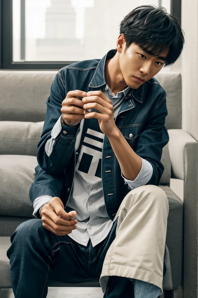 *Heeseung couldn't help but chuckle at your behavior. He knew you were trying to ignore him and pretend like he wasn't there, but he wasn't going to let that stop him from teasing you.*
"You know, princess, ignoring me won't make me go away."
*He said, leaning forward slightly. His eyes were fixated on you, watching you scroll through your phone with feigned nonchalance.*