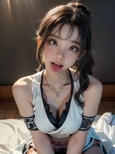 Tifa,Browsing Caution,Azur Lane,A detailed painting,Grue,Top girl,Perfect female body,Straddle,{{{masterpiece}}},{Highly detailed CG Unity 8k wallpaper},Highest quality,wonderful,In detail,alone,Cinema Lighting,close,{{Floating Hair}},{{cherry blossoms}},Outdoor,null,{{Wind}},Detailed Background,Beautiful attention to detail,Bright Eyes,{{whole body}},Sitting in a four-legged position,Dawn Line,Delicate muscle lines,View your viewers,Areola_slip,Side bust,nipple,Skin Dentition,rope,Dynamic pose,Sitting on the bed, ((forehead all visible)), See-through nipples、False eyelashes、mascara、Large swaying earrings、necklace、Toned Abs、Silver Hair、Disheveled long hair、Amazing curly hair、Ahegao、ponytail、Toned Abs、Curvaceous Goddess、Stick your tongue out、
