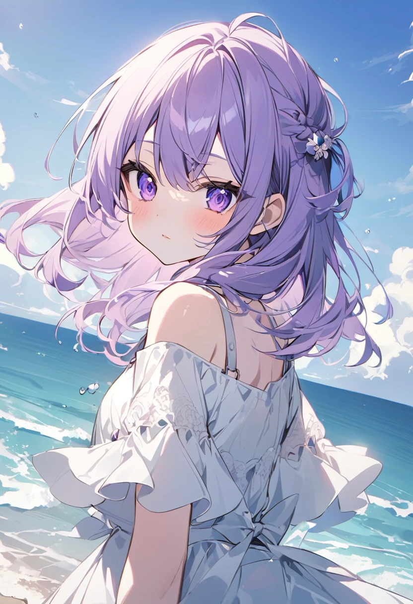 Keito。Purple Eyes。Ocean