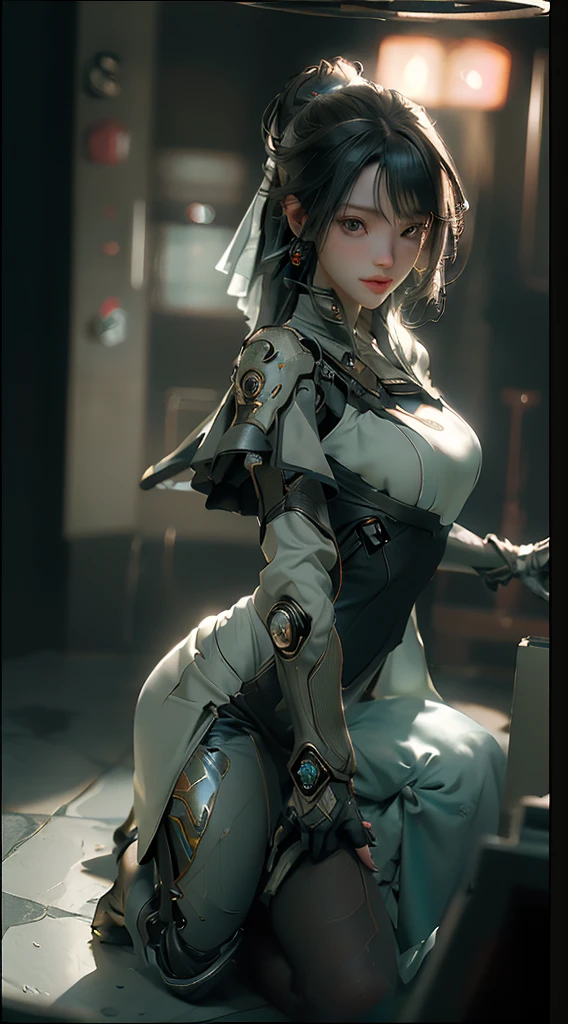 ((Best quality)), ((masterpiece)), (detailed:1.4), 3D, an image of a beautiful cyberpunk female,HDR (High Dynamic Range),Ray Tracing,NVIDIA RTX,Super-Resolution,Unreal 5,Subsurface scattering,PBR Texturing,Post-processing,Anisotropic Filtering,Depth-of-field,Maximum clarity and sharpness,Multi-layered textures,Albedo and Specular maps,Surface shading,Accurate simulation of light-material interaction,Perfect proportions,Octane Render,Two-tone lighting,Wide aperture,Low ISO,White balance,Rule of thirds,8K RAW,