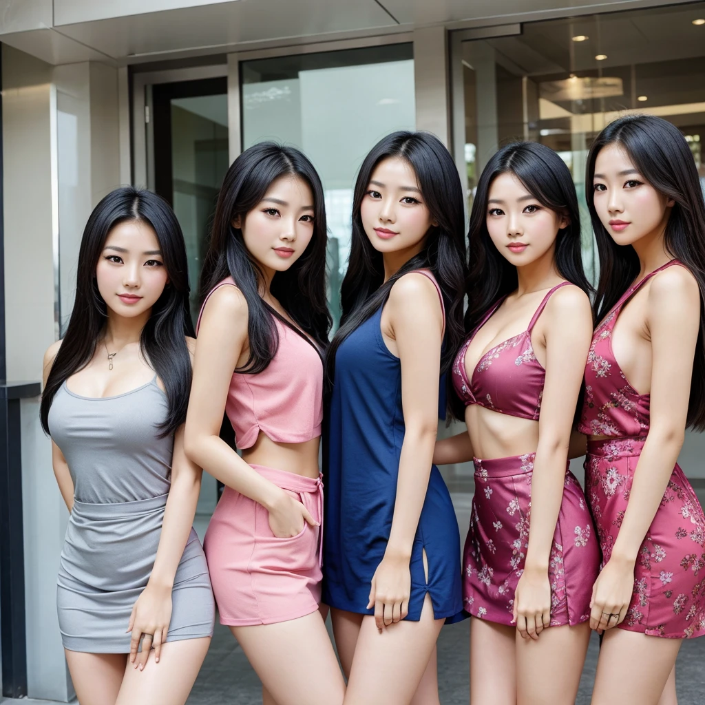 Pretty asian girl group