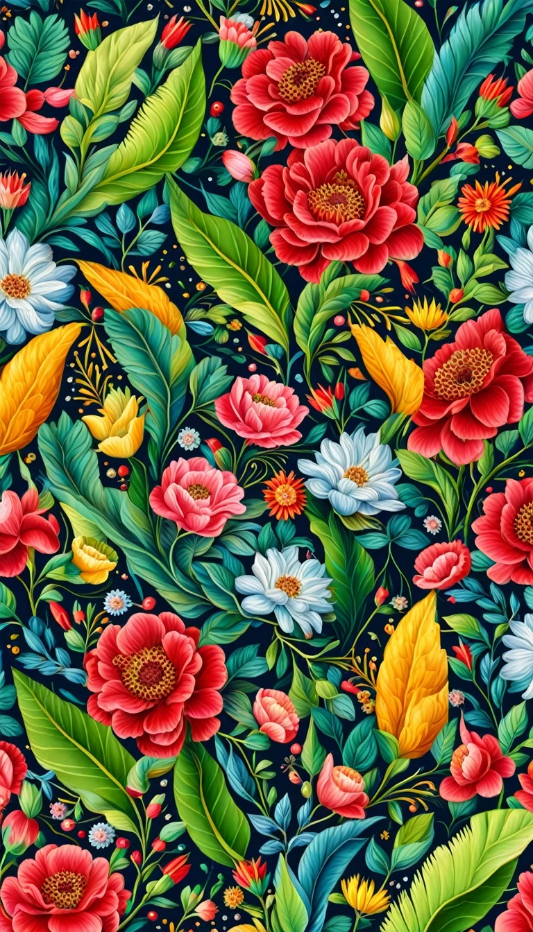Best quality, masterpiece, ultra high res, (photo realistic:1.4), surrealism, dream-like, ((abstract art)), vector arts ((((RED background)))) (tropical fruit illustration) a close up of a floral pattern with a unicorn and flowers, an ultrafine detailed painting inspired by Théodore Rousseau, trending on shutterstock, maximalism, perfect maximalistic composition, chinoiserie pattern, whimsical and psychedelic, surreal psychedelic design, neon floral pattern, dark flower pattern wallpaper, mythical floral hills, raqib shaw, ornate floral || (embroidery) seamless pattern, Best quality, masterpiece, ultra high res, (photo realistic:1.4), surrealism, dream-like, ((abstract art)), vector arts, ((white background)) a close up of a floral pattern on a white background, floral wallpaper, ornate floral, floral pattern, floral explosion, floral! intricate, floral flowers colorful, chinoiserie pattern, flowery wallpaper, floral renewal, with colorful flowers and plants, floral dream, garden flowers pattern, floral patterned skin, floral design, floral motives, boho floral vines
