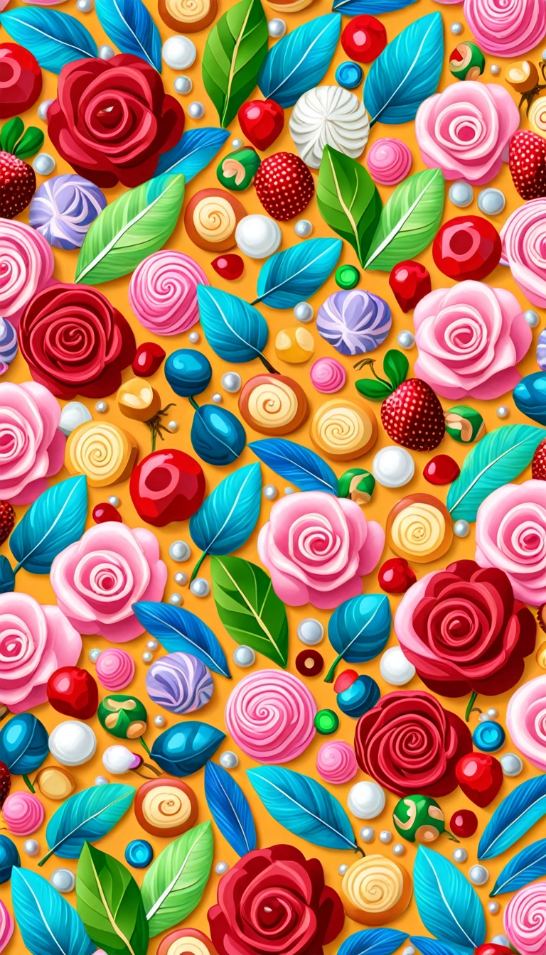 Seas of ((Colorful FEATHER)) (ALOT OF CANDY) In the (BLUE BACKGROUND) — ocean breeze, sun-bleached driftwood, and a touch of salty sea air. ((GOLDEN stars)) colorful BERRIES, ((WHITE PEARLS)) jewels, ((COLORFUL butterfly)), ((GREEN LEAFY FLORA)), (strawberry), BLUE rose, cherry || (embroidery) seamless pattern, fruit, butterfly, diamond, pearls, Best quality, masterpiece, ultra high res, (photo realistic:1.4), surrealism, dream-like, ((abstract art)), vector arts, ((ROSE JEWEL)) a close up of a CANDY pattern, CANDY wallpaper, ornate CANDY, CANDY pattern, CANDY explosion, CANDY! intricate, CANDY JEWELs colorful, chinoiserie pattern, VECTOR wallpaper, CANDY renewal, with colorful JEWELs and plants, CANDY dream, garden JEWELs pattern, CANDY patterned skin, CANDY design, CANDY motives, boho CANDY vines, (8k, RAW photo, best quality, masterpiece:1.2, Sharp image, vector)
