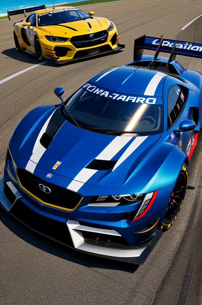 Car racing game logo