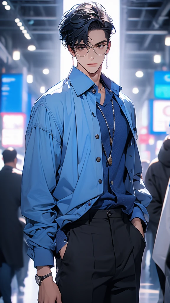Blue clothes　male