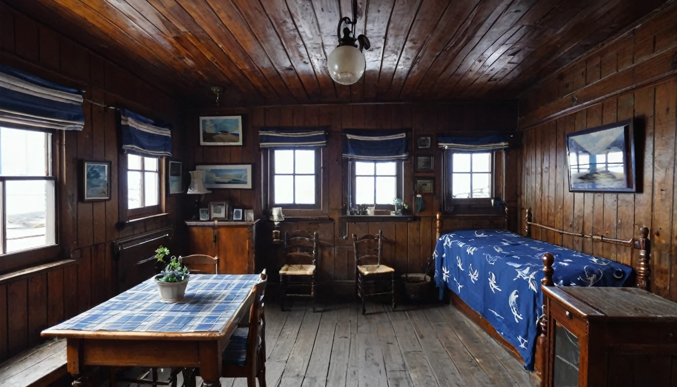 interior old sailor's house
