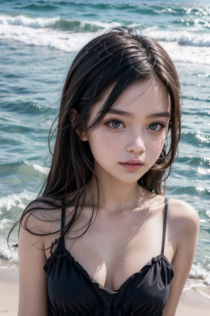Pretty girl on the beach 