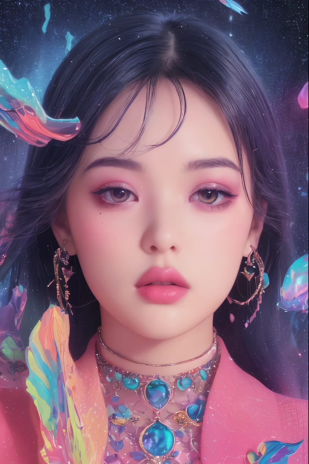 (Detailed lips), (Realistically:1.37), (Vibrant colors), (Studio Lighting), (Sharpen your focus), (High Dynamic Range), (Bokeh), (in contrast), (Kilo:1.2), (elegant), (Elegance), (like々Shii), (Luxury Accessories), (Sparkle Eyes), (Shine), (Calm), (Shine), (dream-like), (dynamic), (素晴らShiiもの), (Sensitive), (Dramatic), (Complex), (eternal), (Beautifully dressed), (Mysterious), (Mysterious), (Mysterious), (Perfect perfection), (interesting), (Individuality), (masterpiece), (High resolution), (The best quality at its best, 4K, 8K), alone, 18 year old girl