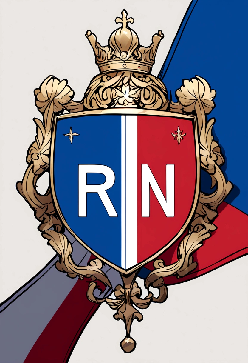 French flag with the inscription RN