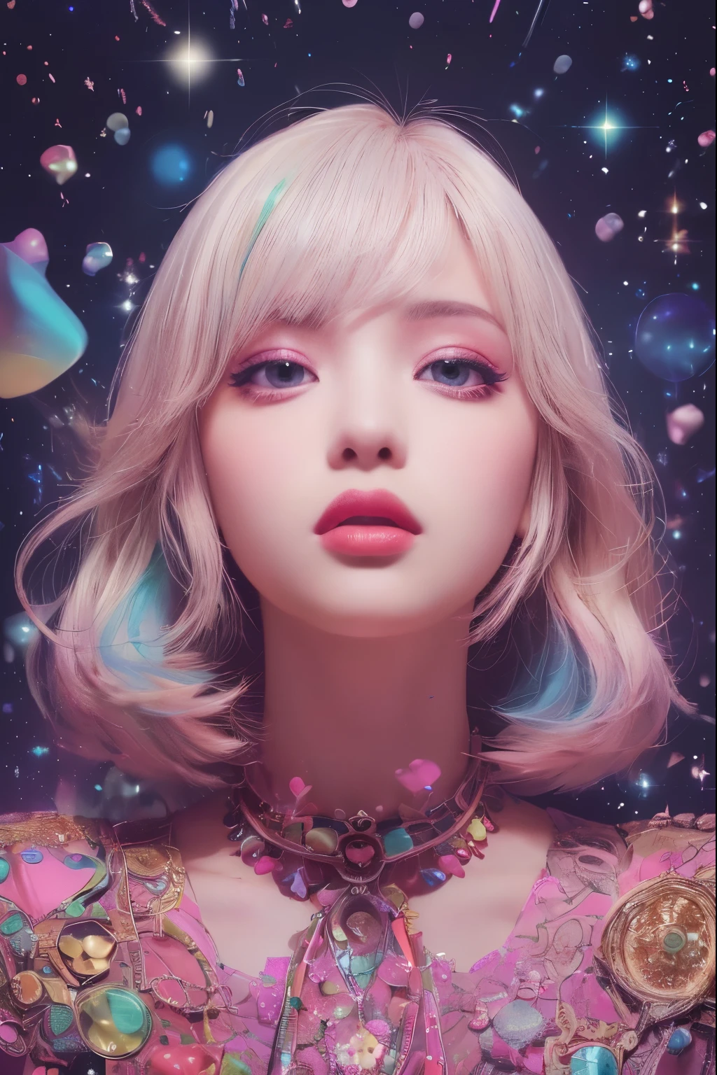 (Detailed lips), (Realistically:1.37), (Vibrant colors), (Studio Lighting), (Sharpen your focus), (High Dynamic Range), (Bokeh), (in contrast), (Kilo:1.2), (elegant), (Elegance), (like々Shii), (Luxury Accessories), (Sparkle Eyes), (Shine), (Calm), (Shine), (dream-like), (dynamic), (素晴らShiiもの), (Sensitive), (Dramatic), (Complex), (eternal), (Beautifully dressed), (Mysterious), (Mysterious), (Mysterious), (Perfect perfection), (interesting), (Individuality), (masterpiece), (High resolution), (The best quality at its best, 4K, 8K), alone, 18 year old girl