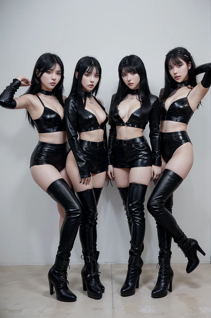 Sexy black long-haired female warrior,Armed personnel,Wearing a naked,Tattered latex clothes,Bandeau,full bodyesbian,Pose from head to toe,the feet,Big breasts and big buttocks,Big breasts and fat buttocks,Very exposed,Leak point,Lewdness,Tattered military equipment,Firearms weapons,Shooting,survive,with rifle in hands, infantry girls,full armour,Armed lanyards,Ammunition bag box hanging,Fierce battles