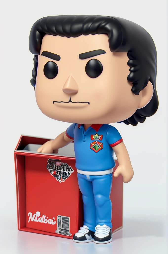 make a 3D model of A Pop Rock vinyl figure of {{{Freddie Mercury}}} style Funko Pop box, photographed on a white background, Super High ultra resolution, hyper photorealistic, 255K, super hyper, Sony A7S Ill, f/ 9.0, 1/400. sharp-focus, megapixel.