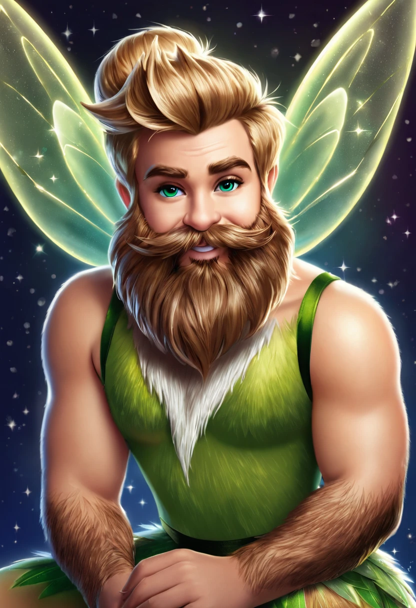 tinkerbell with big beard