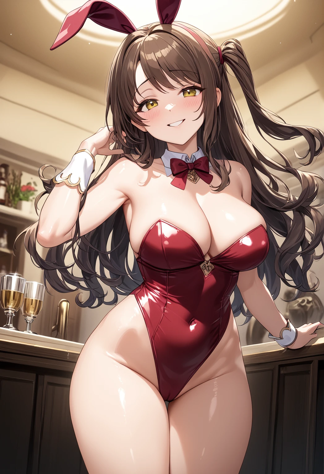 (Highest quality)), ((masterpiece)), (detailed), One girl, sexy, naked, A shy smile