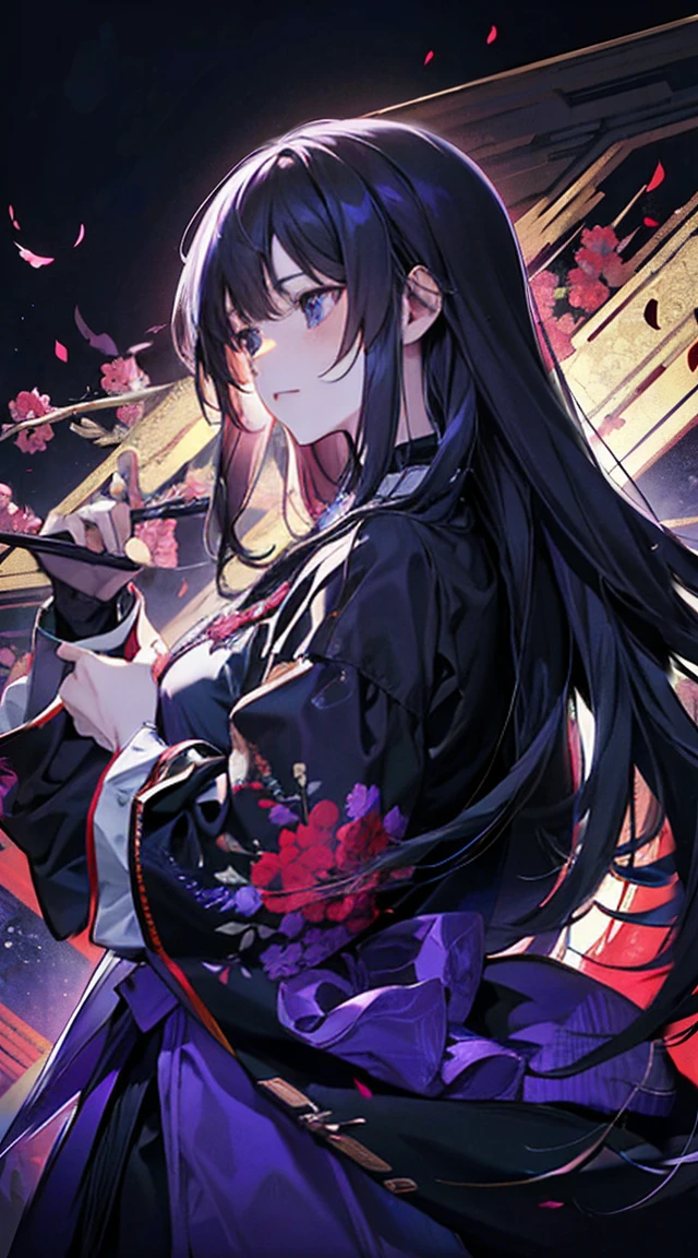 （（Best quality））， （（masterpiece）），（（Practical）），（detailed）（whole body照片：1.5），(masterpiece, best quality, illustration), 1 , 1 Adult male，26 years old，Black long hair，Royal sister，enchanting，flirtatious，Male and female，Tall，Man who looks like a woman，A face like a woman，Female beauty，emaciated，披散的Black long hair，Flowing long hair，Crazy expression，Scarlet eyes flashing red light，Purple Eyeshadow,Black purple robe (Robe decorated with crow feathers),It&#39;s a waist-baring tights inside，宽大的antiquity袍子，The robe is embroidered with a black python , whole body, (Fighting action poses),whole body的图片，whole body 身材匀称，No Expression，Easy，Lazy posture (Magic Effects: 1.3), (Flowing clothing: 1.2)，China风，Xian Xia，极其detailed，Highest quality，8K，Highest definition，antiquity，Magic Cultivator，The Grandmaster of Demonic Cultivation，antiquityXian Xia，China，antiquityChina，Robe corset，Martial Arts，Xian Xia，Fantasy style，antiquity玄幻，antiquity长袍