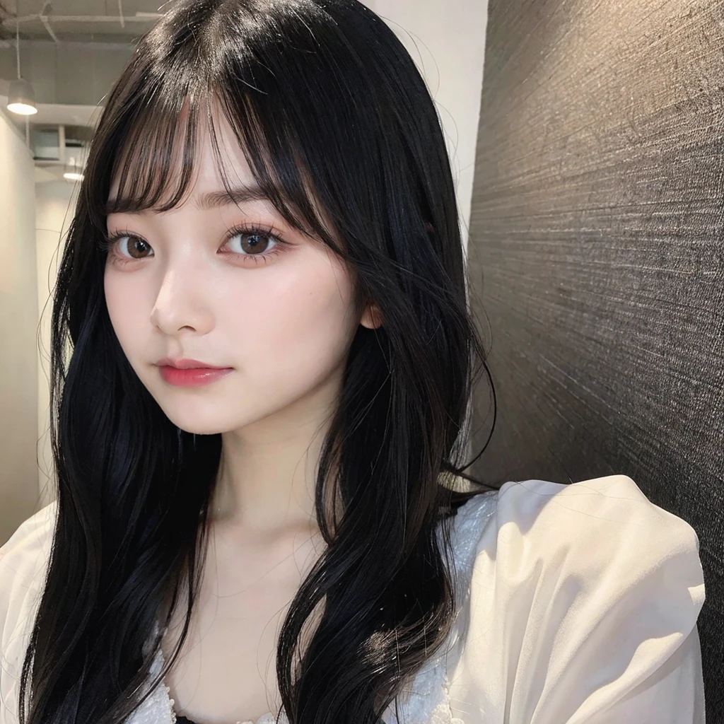 beautiful girl、double eyelid、Big、Black Hair、Long Hair、Fair skin、delicate