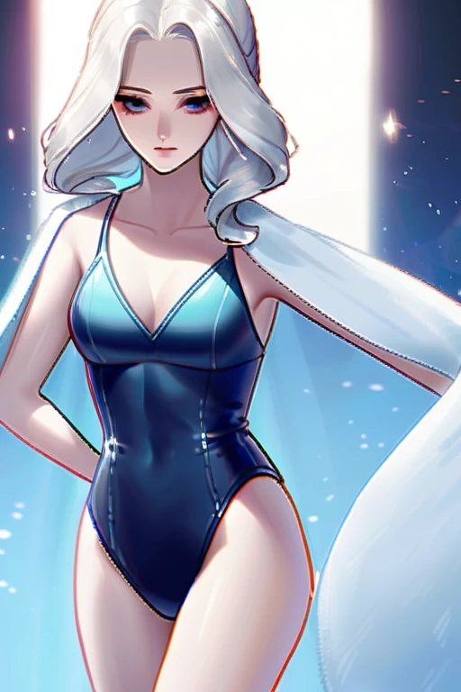 ((Лучшее качество)), ((шедевр)), (подробный), naked girl in a raised swimsuit