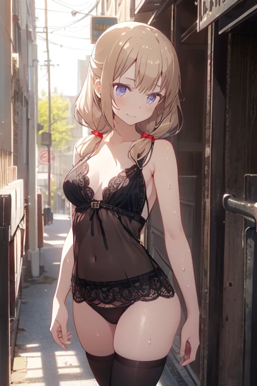 (from below:1.2),(from side:0.9), (Close-Up:0.6), highest quality、(real、photorealistic:1.4)、(RAW photo:1.2)(Curve,Model,glamor:1.5),Beautiful breasts,colour_aberration,beautiful detailed shadow,Beautiful eyes,Beautiful body,Beautiful skin,beautifull hands,(medium_breasts:1.5),1 girl in, (perky chest:1.2), (pointed chest:1.2), dark bronde hair,long hair,side ponytail,hair between eyes,bangs,Purplish brown eyes that dreamers desire, (Blonde hair) , small stature, Colossal tits, Lori, (masutepiece:1.2, Best Quality), (finely detailed beautiful eye: 1.2), (beautifull detailed face), (Best Illumination, extremely delicate and beautiful), ((Cinematic Light)), Dramatic light,Ultra Contrast、Braid a little around the ears, clavicle, red long dress、only has 5 fingers,Her pussy is visible through the see-through white thong、Wet pants、You can see inside your underwear、full of sweat、mocking look、diaper、nffsw,Arms crossed、grab the arm、Shoot from below、The angle is as seen from below.、Best Quality、Large breastuscular pussy:1.2、Pubic hair,high-level image quality、hightquality、8K,perfect hand、5 fingers、finger pin、Perfect Finger、see-through T back、Naked、noise cut、bullet hand、Her hair color should have been a brighter brown,The skirt part is also carefully expressed,brown skirt、the skirt is floating in the wind:1.3、see-through purple panties、Pubic hair majority,(with sparkling eyes and a contagious smile),her thin pubic hair:1.2, looking at viewer