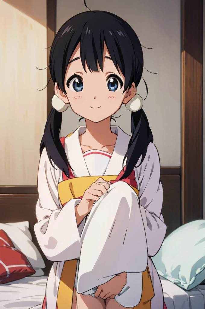 solo, 1girl, tamako kitashirakawa, , looking at viewer, smile, ,,my room,(((nsfw)))
