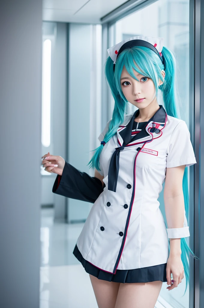 Anime style Nurse uniform Hatsune Miku
