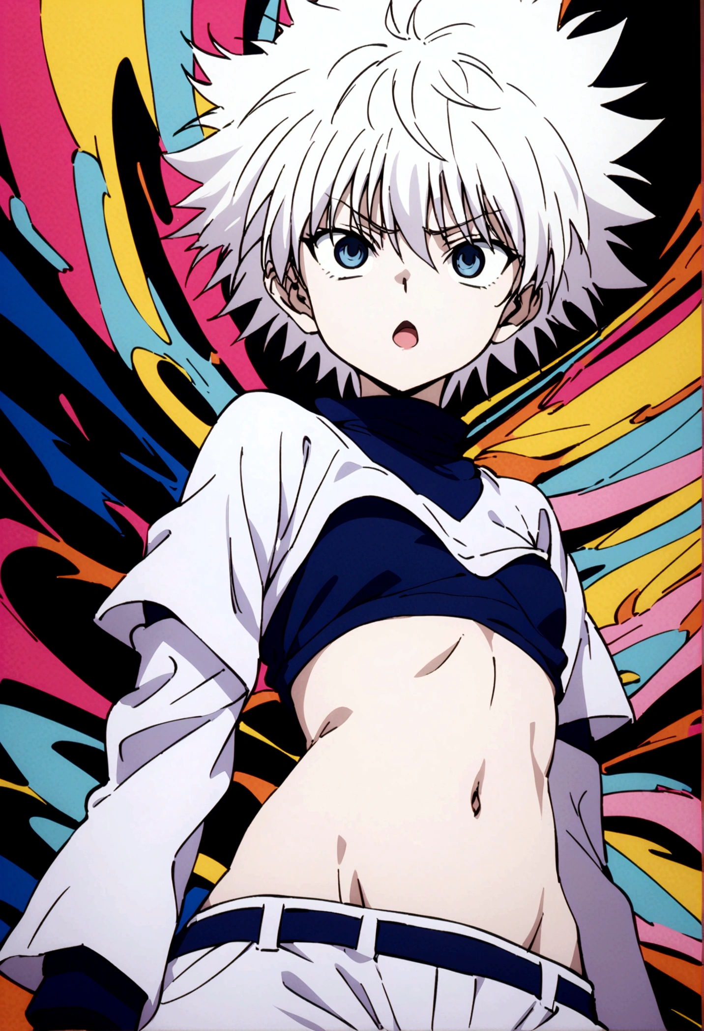 killua ahegao navel