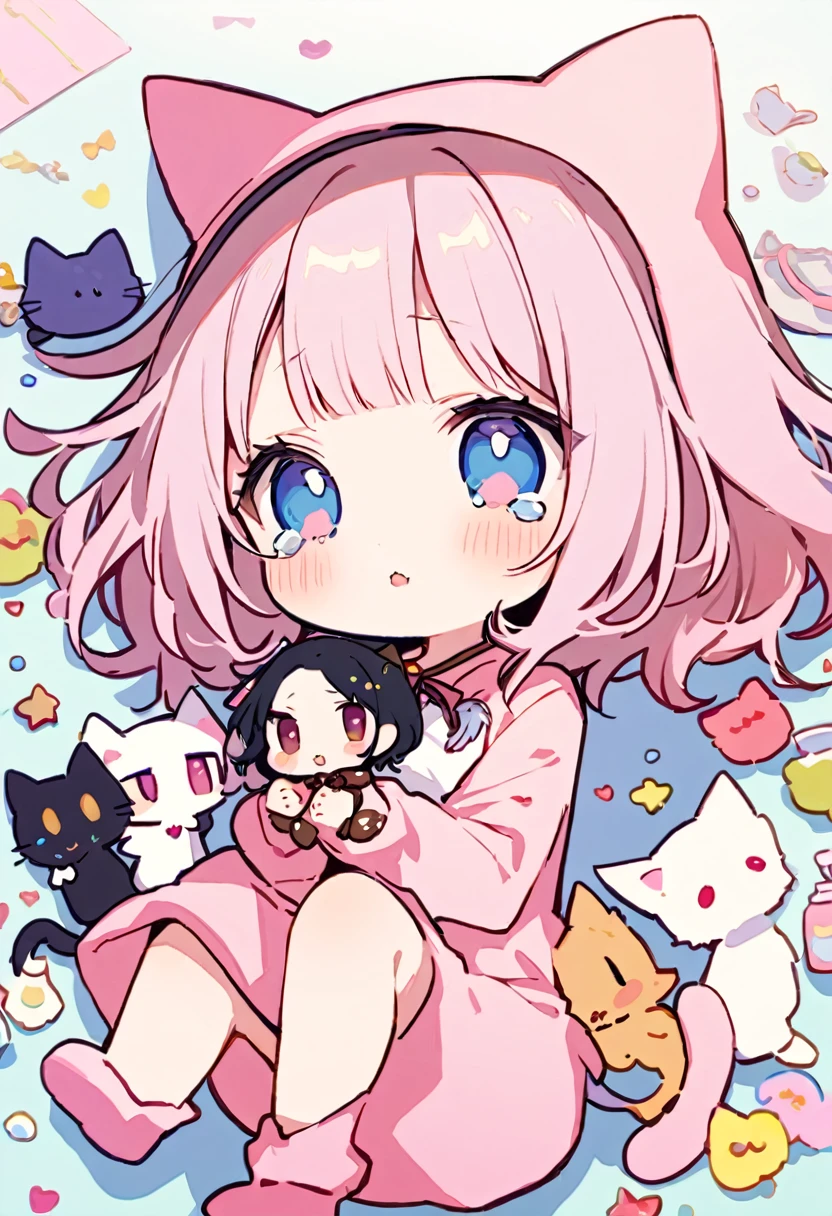 masterpiece, Highest quality, Illustration of the novel, High resolution, 18+ Adult content, Sensual, Intimate, Emotional, Passionate, romantic, sweet, Adorable, Innocent, Pure, Charmな, Charmな, Charm, mysterious, Charmな, Charmな, Immersive, Charmな, dream-like, Surreal, Imaginative, Whimsical, Artistic, Avant-garde, timeless, elegant, Sophisticated, chic, Sophisticated, personality, original, Charmな, ((chibi,Cute Lori:1.3)),nsfw, ((Cat costume:1.3)),((Beautiful Tears))、