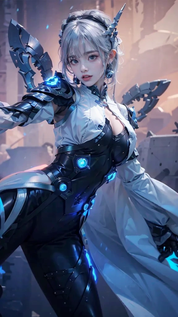 a close up of a girls , white hair babe, big booobs , shadowbringers cinematic, 4 k detail fantasy, a beautiful fantasy empress, game cg, xianxia fantasy, xianxia hero, 2. 5 d cgi anime fantasy artwork, cinematic goddess close shot, ruan jia and artgerm, wow 4 k detail fantasy, hyperdetailed fantasy character