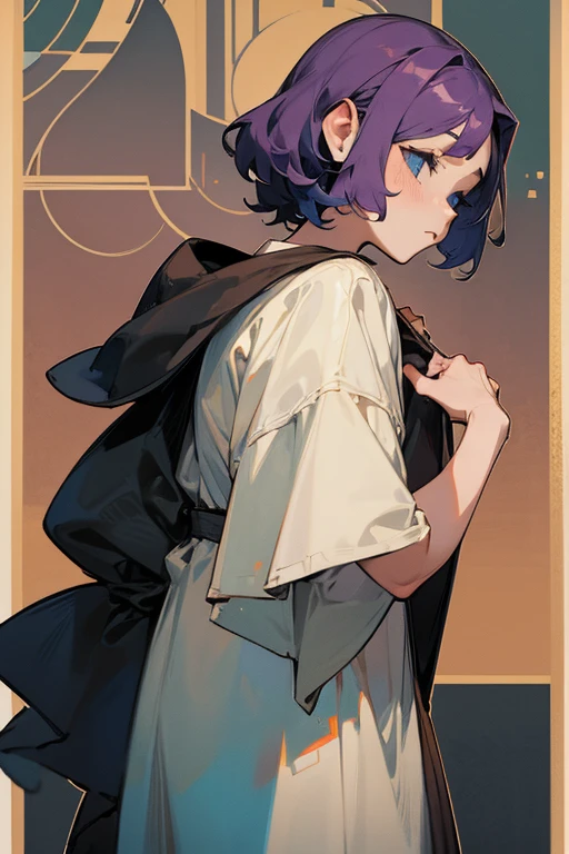 Women、The first half of the twenties、Downer、Hunchback、Sloppy clothing、Wearing a baggy T-shirt、one's junior、Poor body
