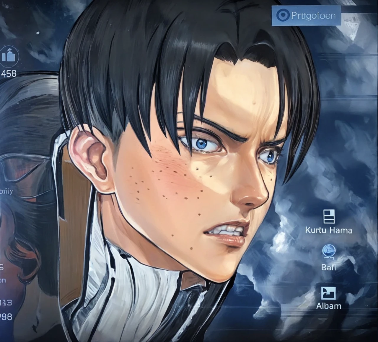 Photorealistic, 8K full-body poster, Handsome, Japanese, 25-year-old male, Serious expression, Sharp eyes, Attractive look, Detailed facial details, Tokyo, Winters, Shibuya in the background