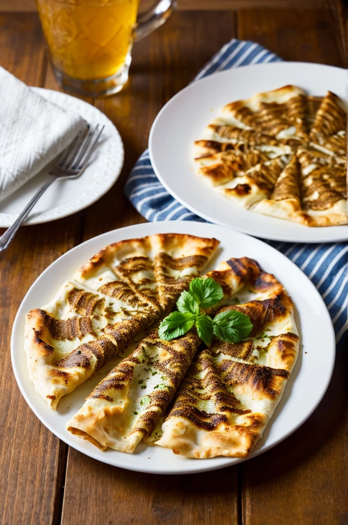 photo of Armenian lavash and Georgian khachapuri