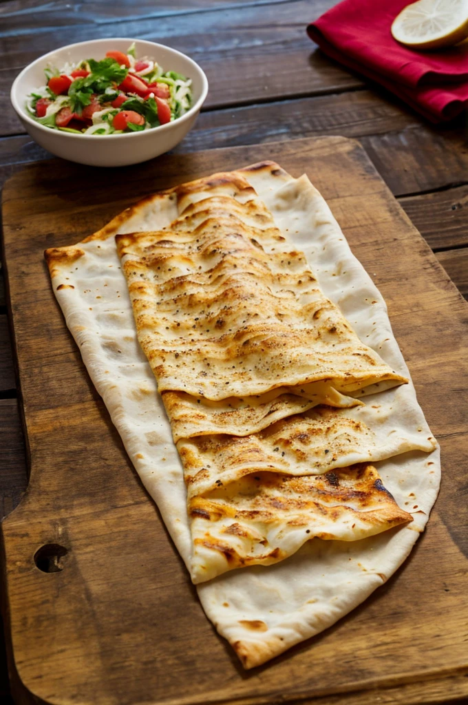 photo of Armenian lavash and Georgian khachapuri