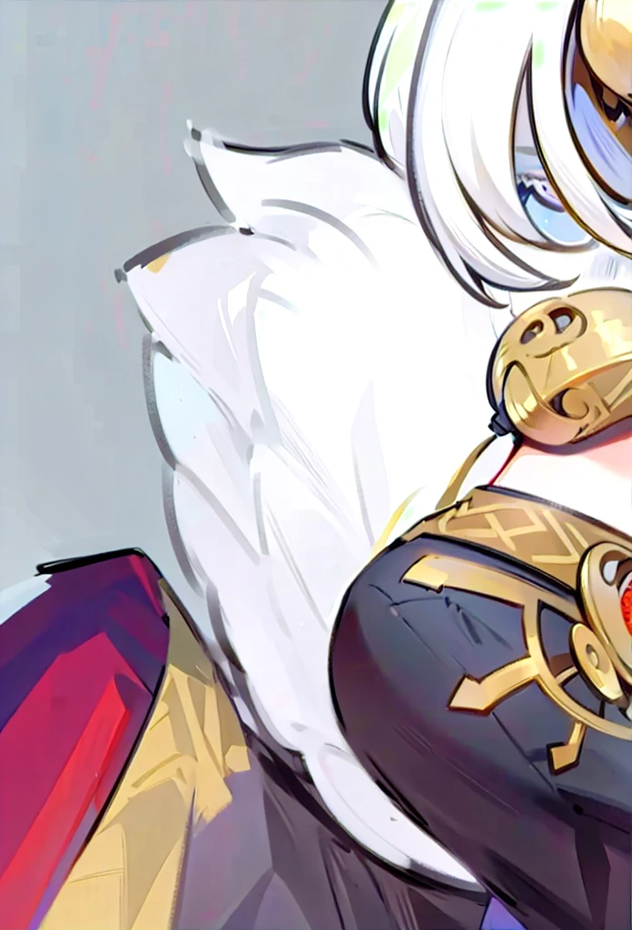 hair，shawl，white，hair发
