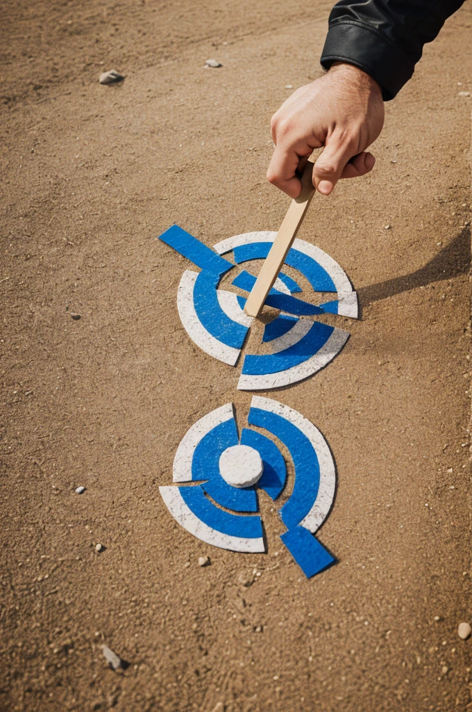 Make me a logo of "Rock, Paper, Scissor, shoot"