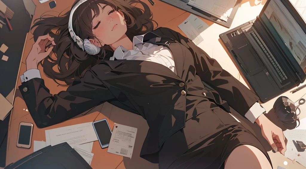 (masterpiece), (best quality), (ultra-detailed), (best illustration), (best shadow), (absurdres), Female, 25 years old, sleep, closed eyes,