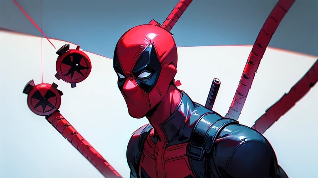 Deadpool playing mobile games