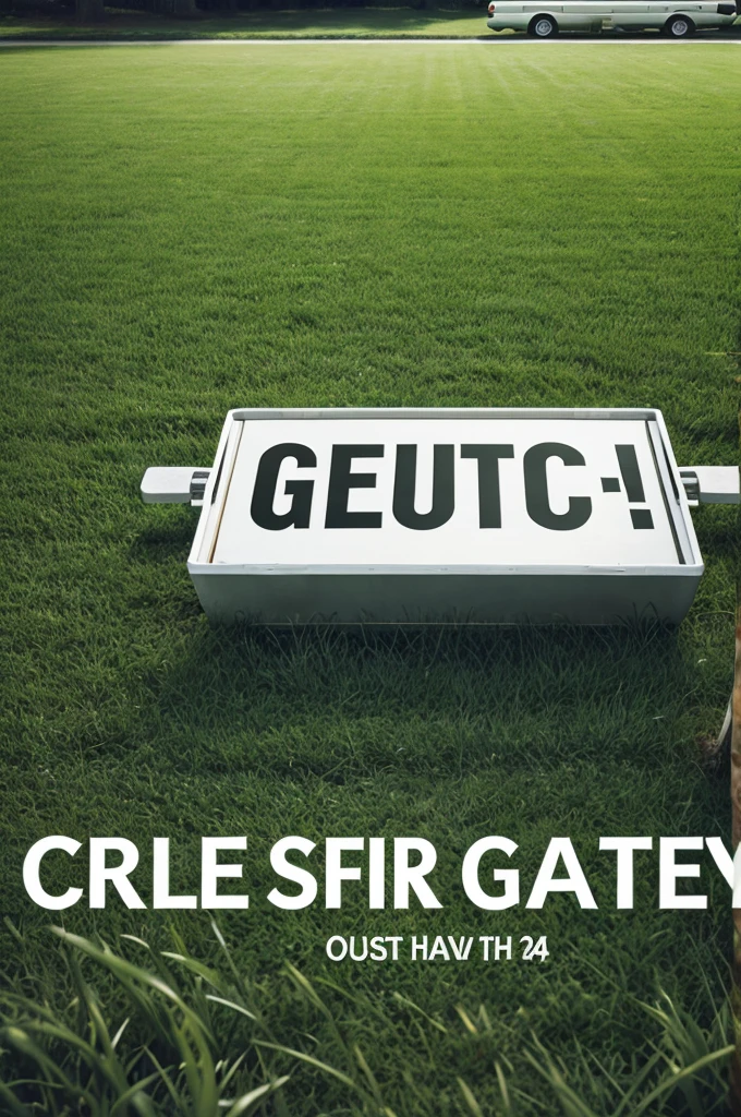ADS in grass font