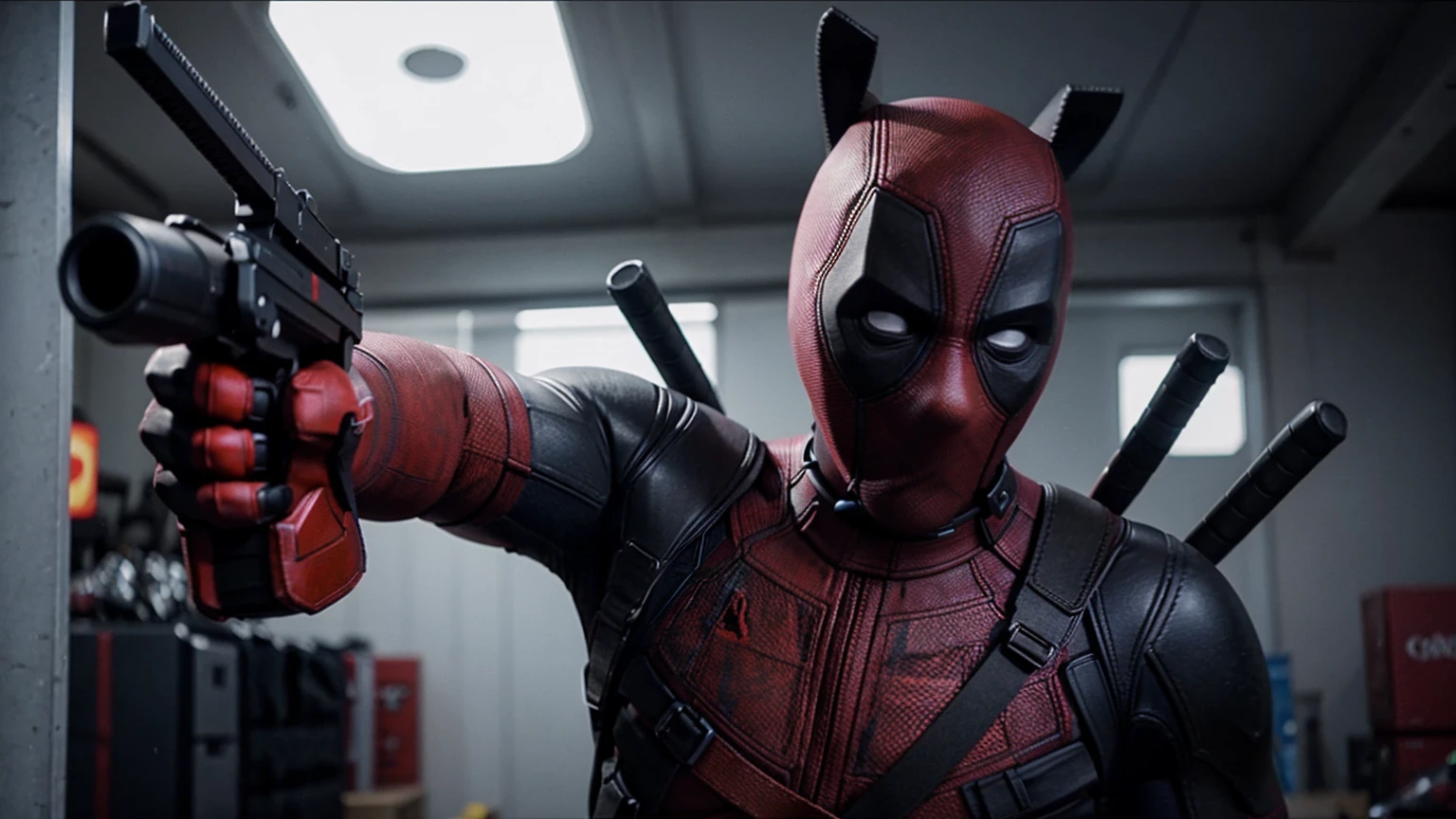 Deadpool playing mobile games